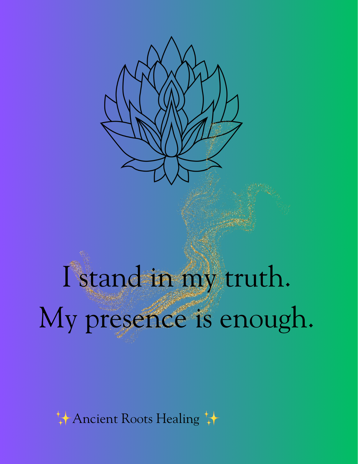 Sacred Affirmations for Growth and Sovereignty Printable Poster Set (10 Designs)￼￼