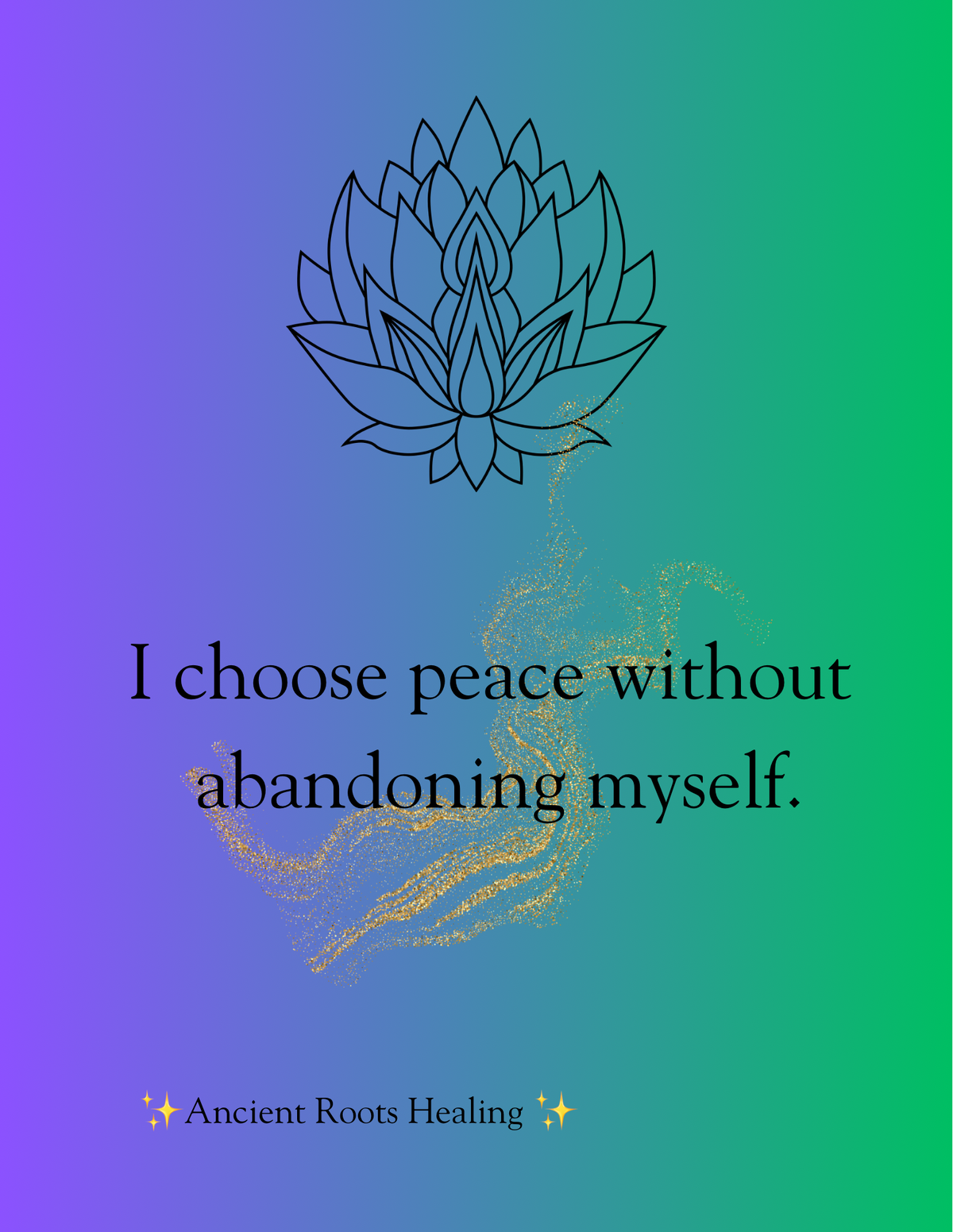 Sacred Affirmations for Growth and Sovereignty Printable Poster Set (10 Designs)￼￼